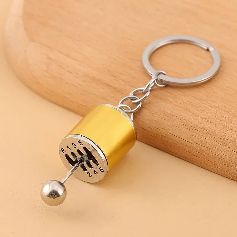 Gearbox Gear Head Metal Keychain for Car Keys