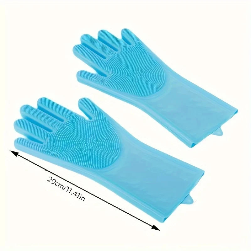 Rubber Pet Grooming Cleaning Glove for Dog & Cat Bathing