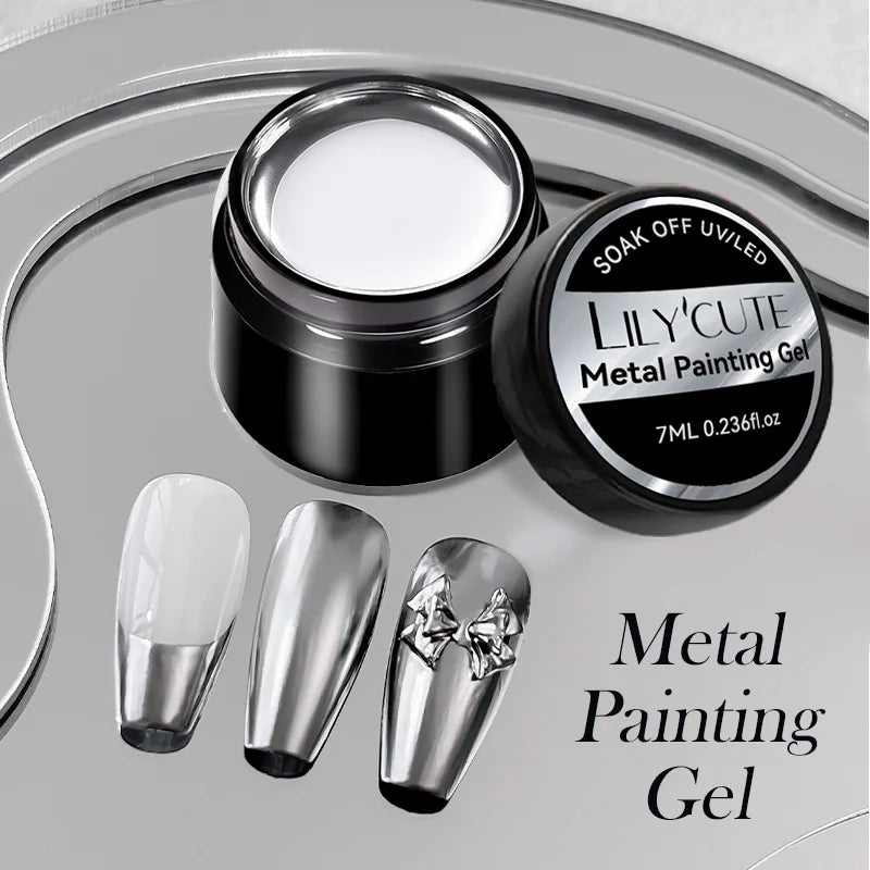 LILYCUTE 5ml Reflective Glitter Nail Liner Gel - Sparkle Art Polish
