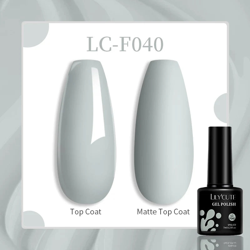 LILYCUTE 7ml UV LED Gel Nail Polish with 129 Color Options