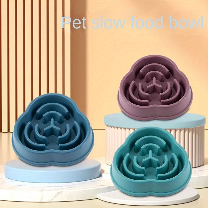 Anti-Choking Slow Feeder Dog Bowl with Anti-Overturning Design
