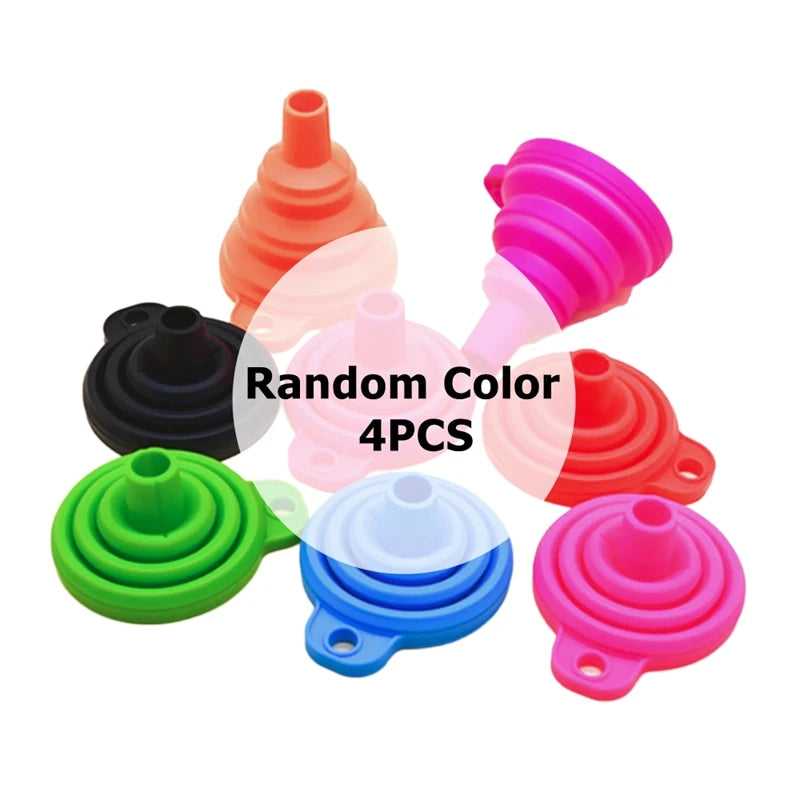 Collapsible Silicone Kitchen Funnel for Bottles and Liquids