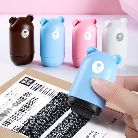 Privacy Protection Roller Stamp for Documents