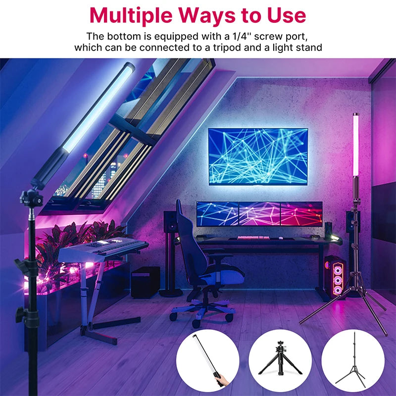 Ulanzi VL119 RGB Handheld LED Light Wand 19.68-Inch CRI 95+