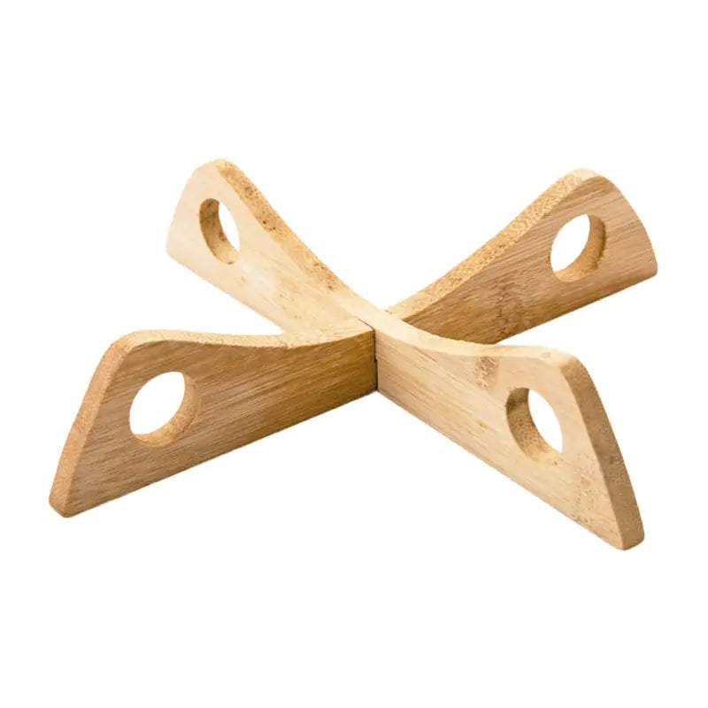 Removable Wooden Cross Trivet and Anti-Heat Table Mat
