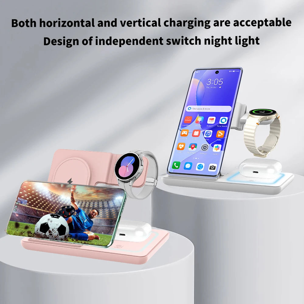 3-in-1 Foldable Wireless Charger Station for Samsung