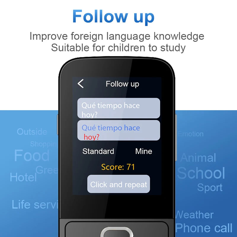 T10 Smart Voice Translator with 137 Languages and Real-Time Translation