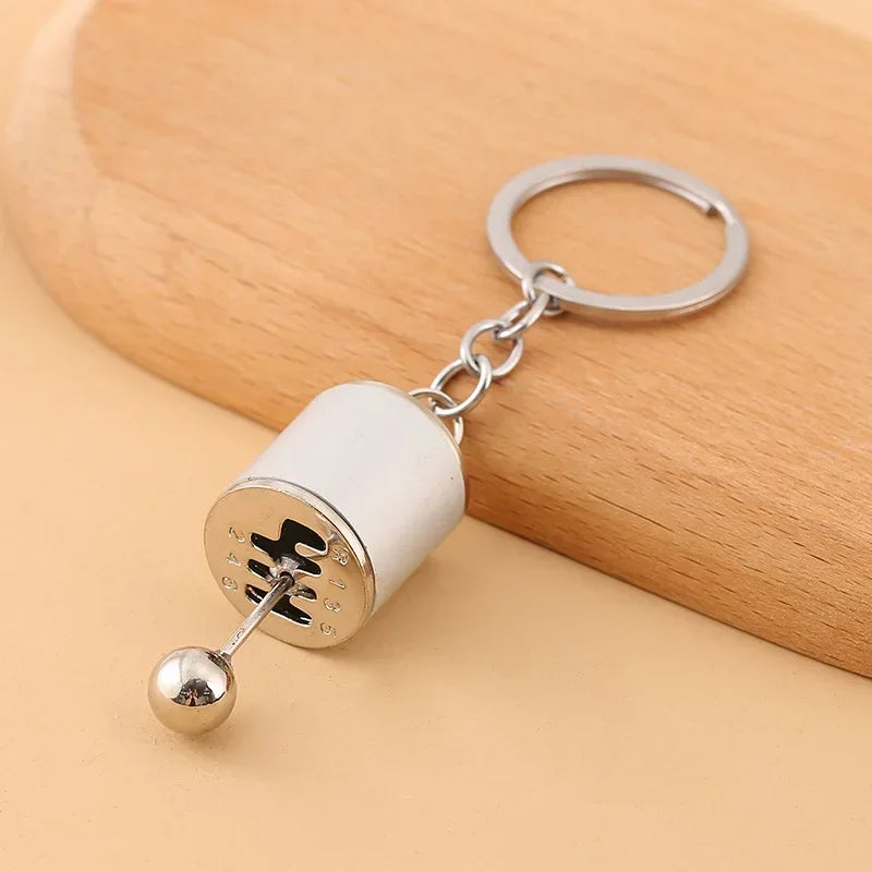 Gearbox Gear Head Metal Keychain for Car Keys