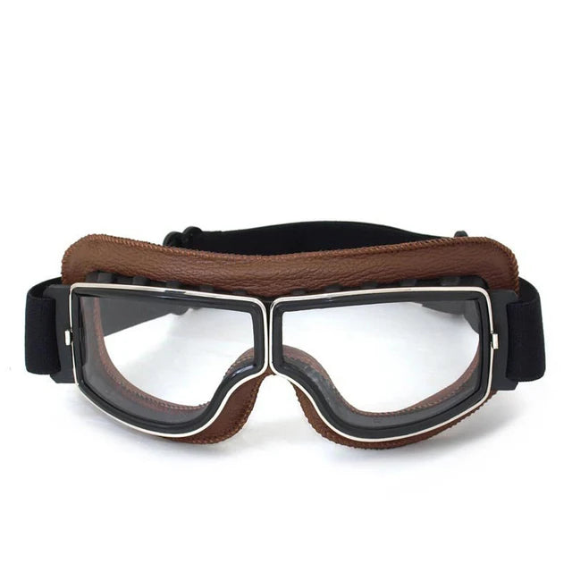 Retro Windproof Motorcycle Glasses - Folding Helmet Sunglasses