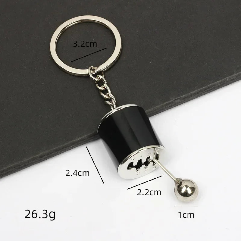 Gearbox Gear Head Metal Keychain for Car Keys