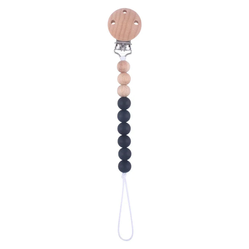 Silicone Bead Pacifier Clip Anti-Drop Chain