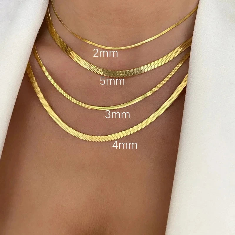 316L Stainless Steel Snake Chain Necklace