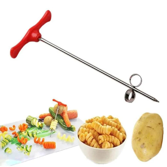 Manual Spiral Vegetable Cutter for Potatoes, Carrots and Cucumbers