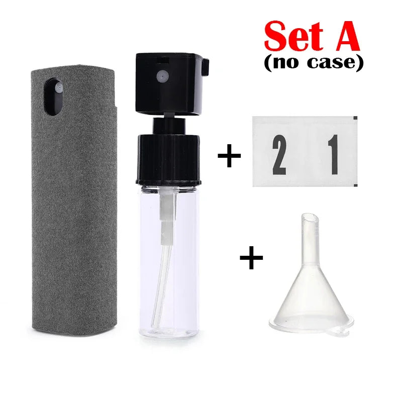 2-in-1 Microfiber Screen Cleaner Spray Bottle for Phones & Glasses