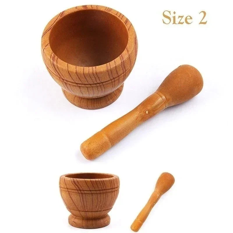 Resin Mortar and Pestle Bowl for Garlic, Herbs and Spice Grinding