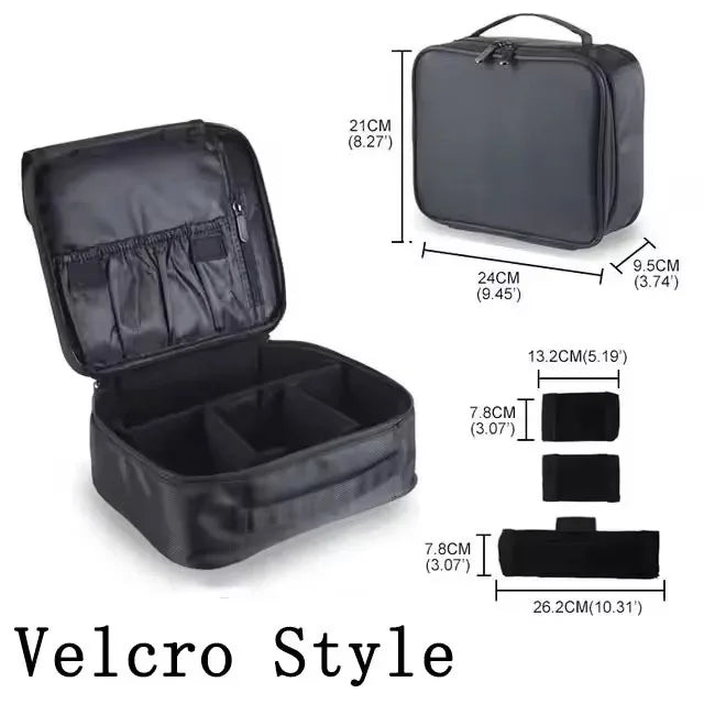 Waterproof Travel Makeup Case - Professional Cosmetic Organizer Bag