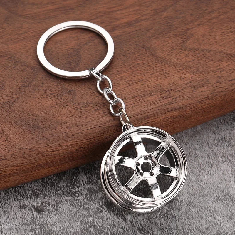Gearbox Gear Head Metal Keychain for Car Keys
