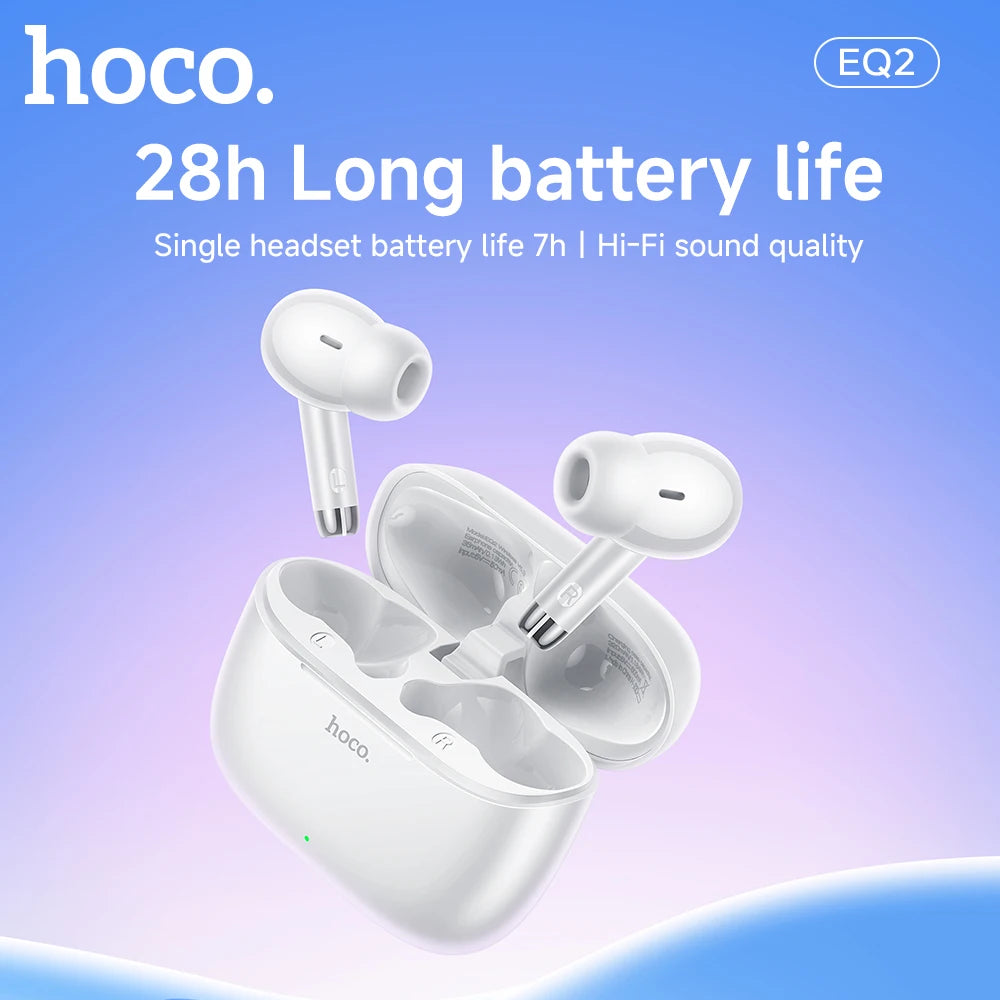 HOCO EQ2 True Wireless Bluetooth 5.3 Earbuds with Touch Control and Mic