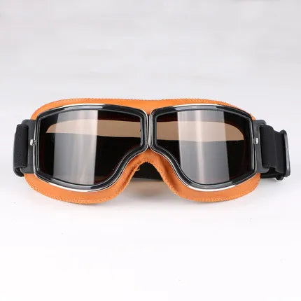 Retro Windproof Motorcycle Glasses - Folding Helmet Sunglasses