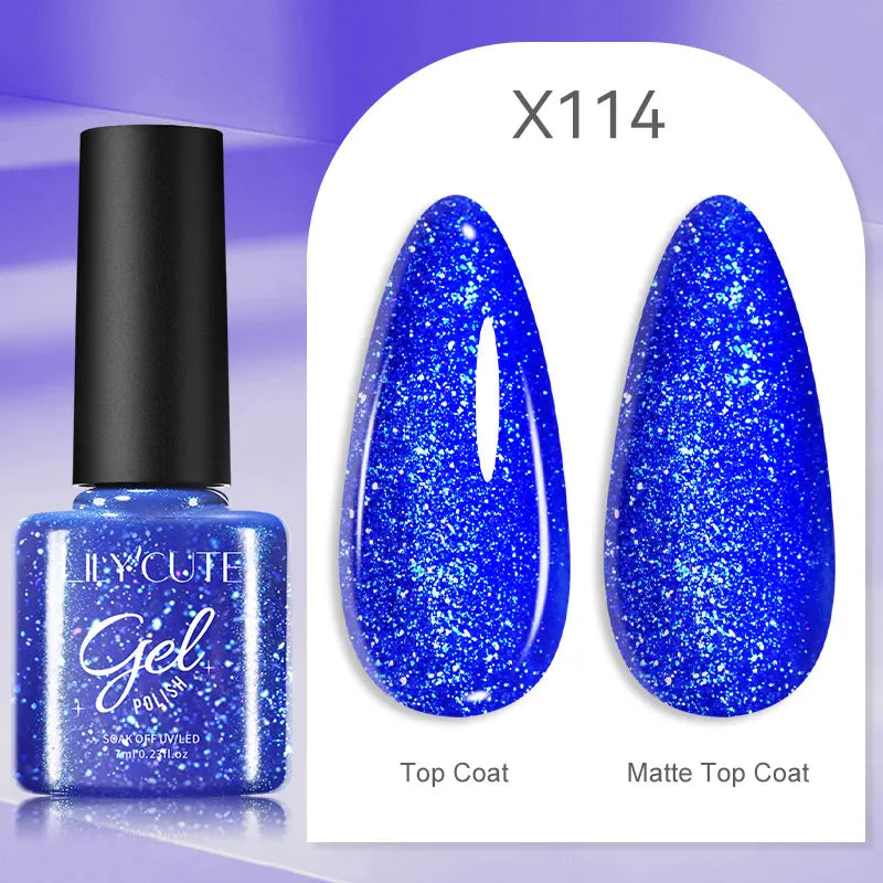 LILYCUTE 5ml Reflective Glitter Nail Liner Gel - Sparkle Art Polish