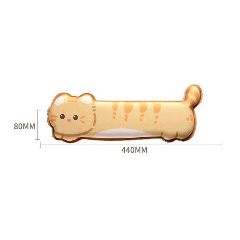 Cute Cartoon Corgi and Cat Mouse Pad with Memory Foam Wrist Rest