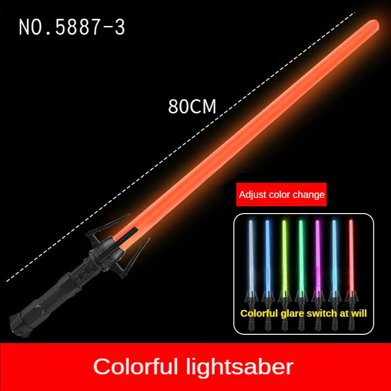 RGB Lightsaber Laser Sword Toy - 7 Color Flashing Saber Gift
