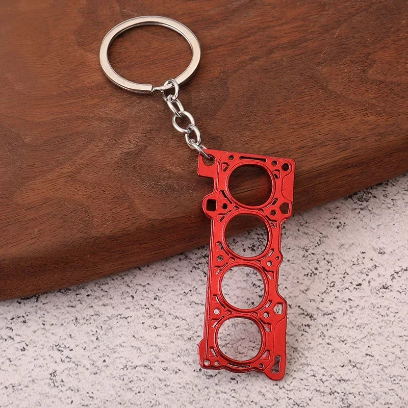 Gearbox Gear Head Metal Keychain for Car Keys