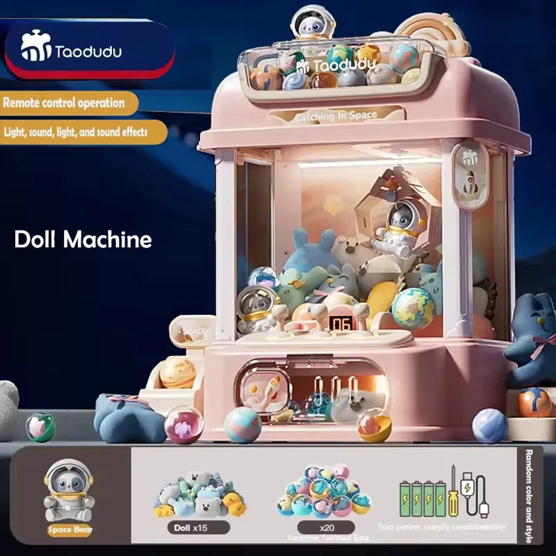 Mini Claw Machine Toy - Coin-Style Arcade Catch Game
