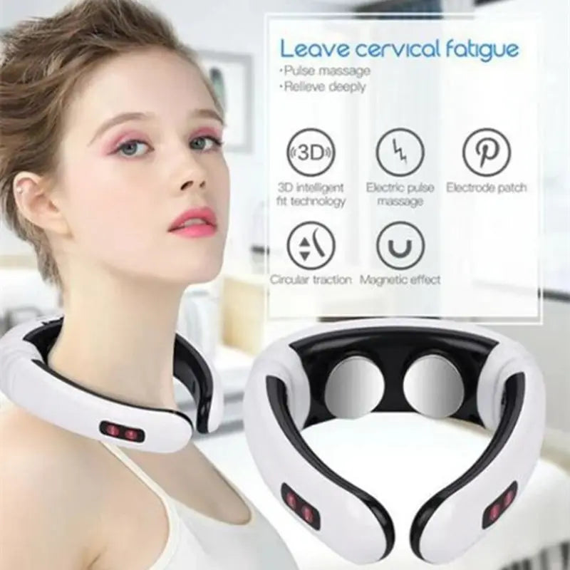Electric Neck and Shoulder Massager - Heated Muscle Relaxation Tool