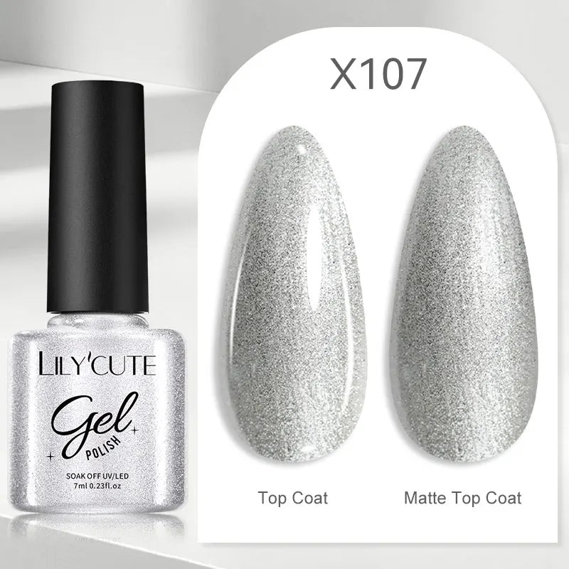 LILYCUTE 5ml Reflective Glitter Nail Liner Gel - Sparkle Art Polish