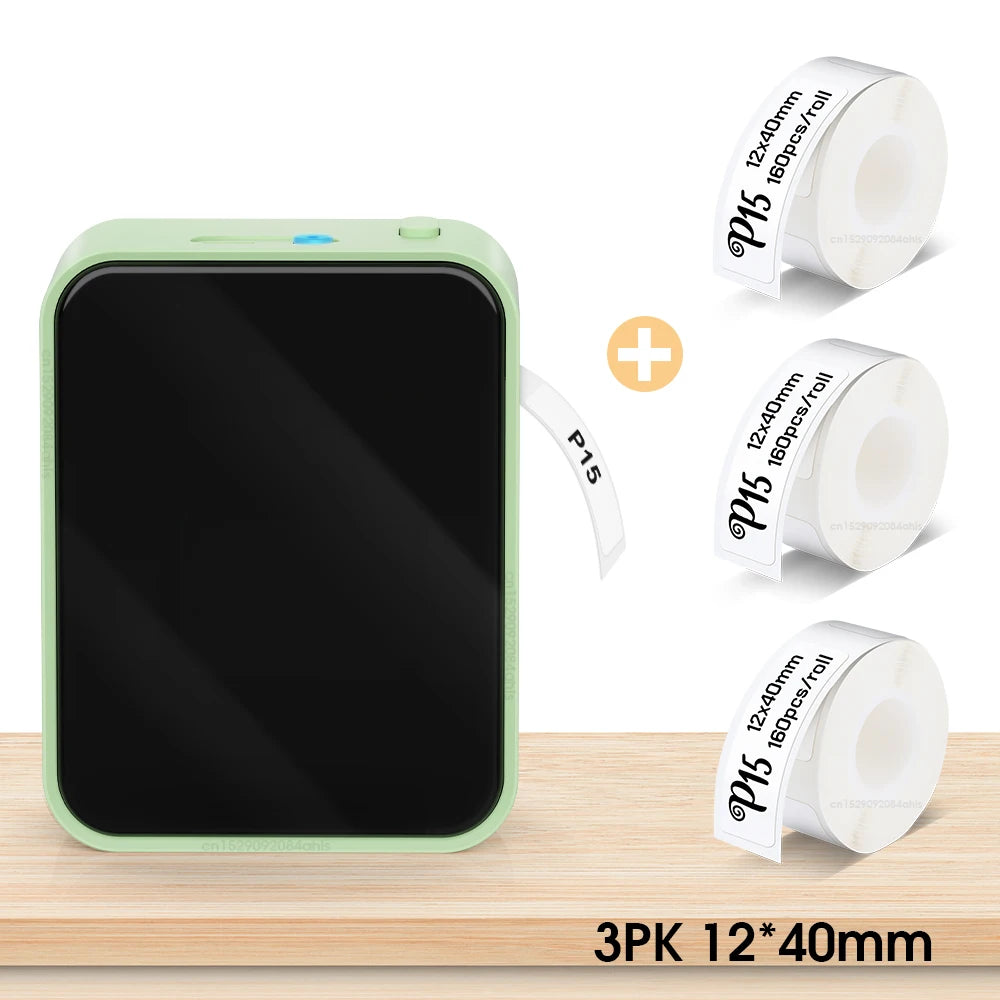 Marklife P15 Portable Bluetooth Thermal Label Printer with Inkless Printing