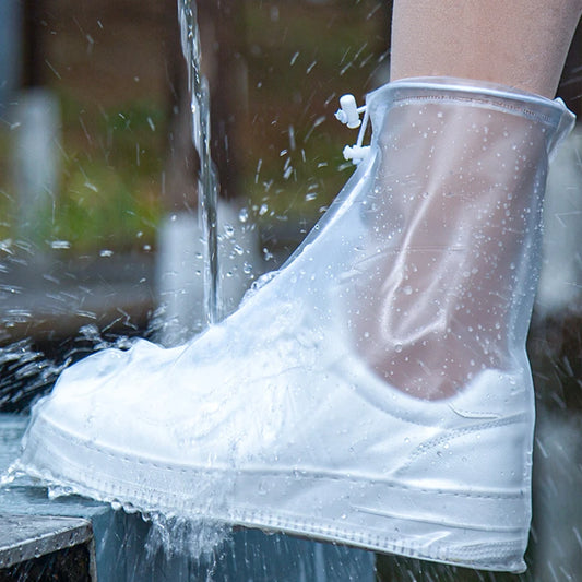 Reusable Waterproof Shoe Covers with Non-Slip PVC Protection
