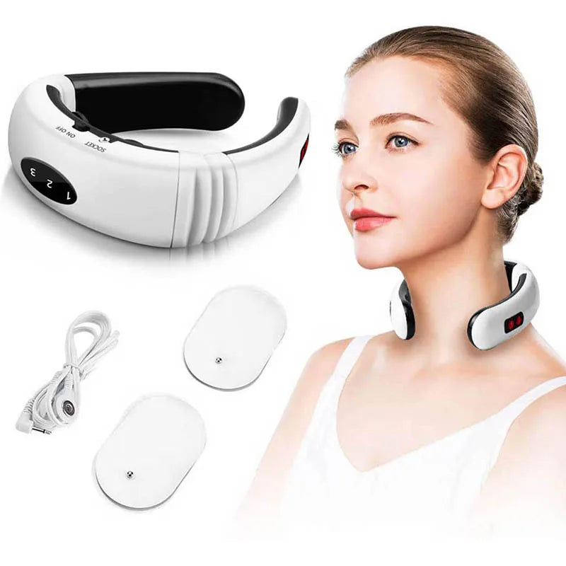 Electric Neck and Shoulder Massager - Heated Muscle Relaxation Tool