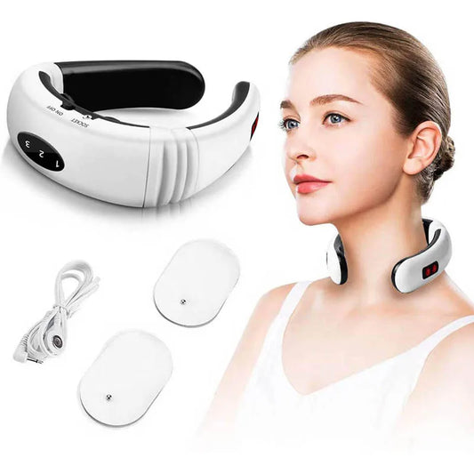 Electric Neck and Shoulder Massager - Heated Muscle Relaxation Tool