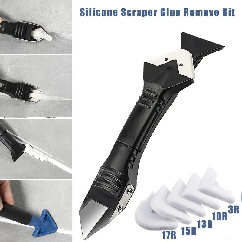 5-in-1 Silicone Scraper and Caulking Finisher Tool Set