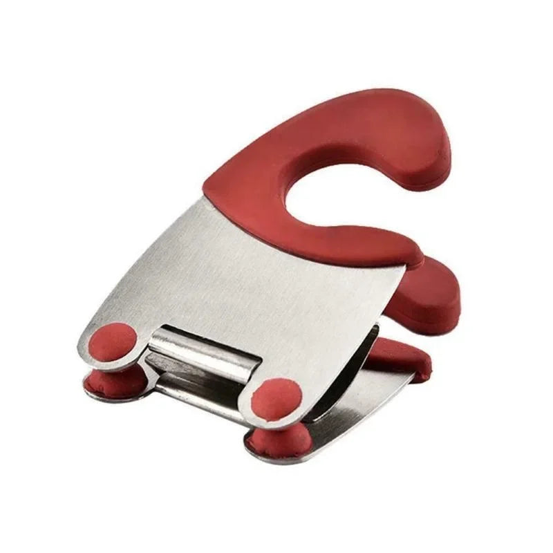 Silicone Anti-Scald Pot Spoon Holder Clip for Cooking Utensils