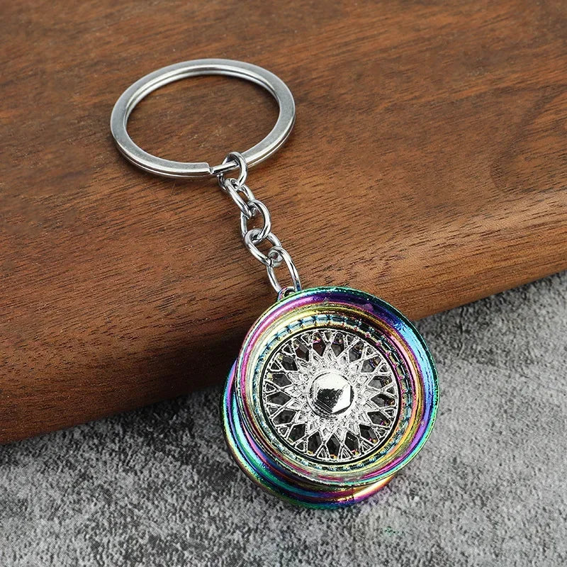 Gearbox Gear Head Metal Keychain for Car Keys
