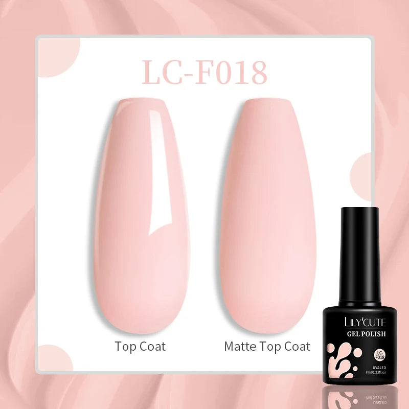 LILYCUTE 7ml UV LED Gel Nail Polish with 129 Color Options