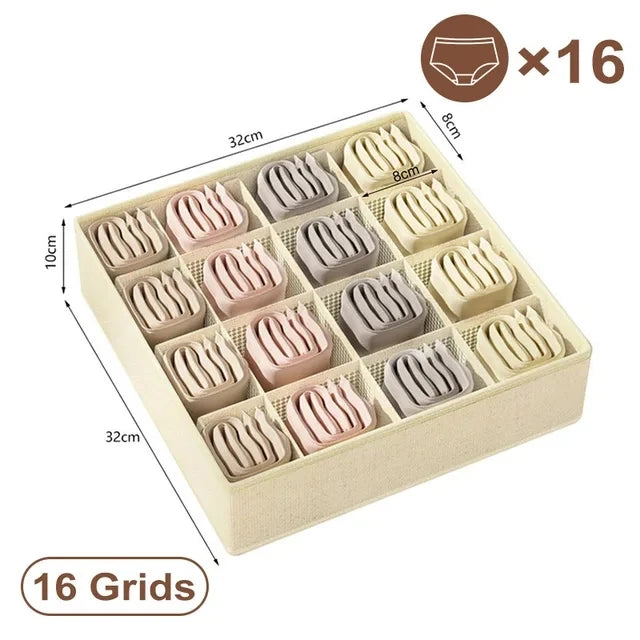 Drawer Underwear, Bra and Sock Organizer Storage Box