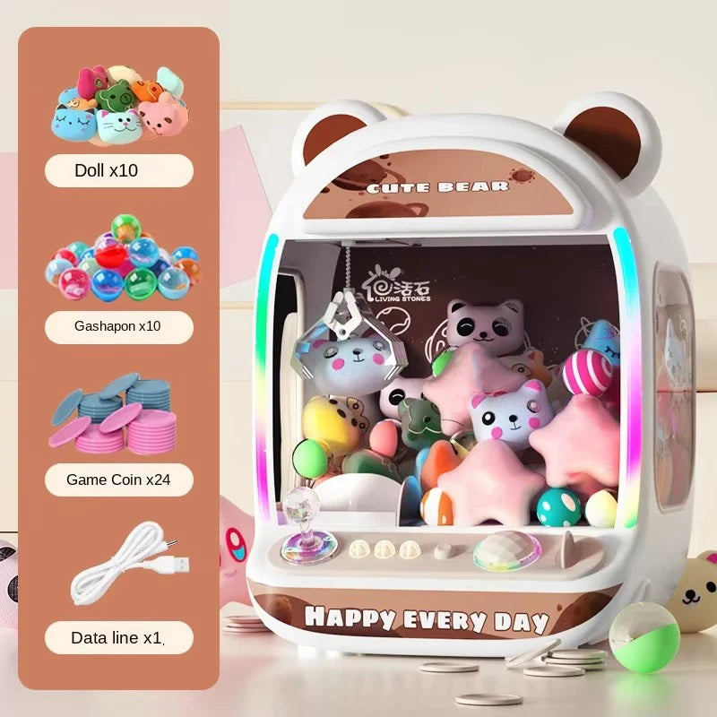 Mini Claw Machine Toy - Coin-Style Arcade Catch Game