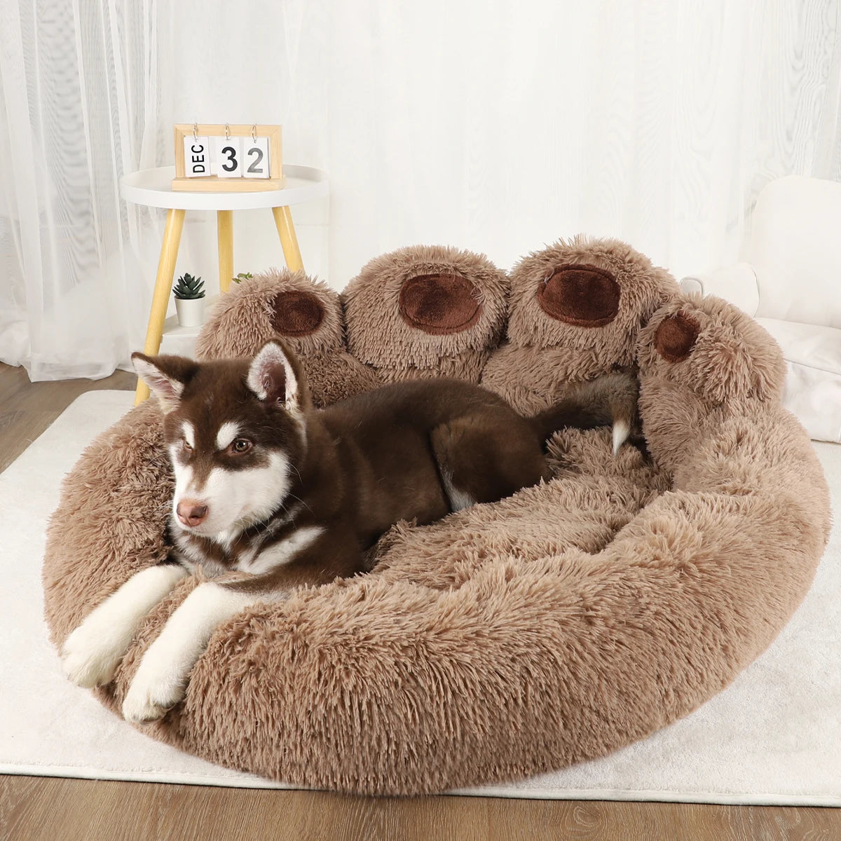 Warm Plush Dog Sofa Bed Mat for Small, Medium & Large Pets