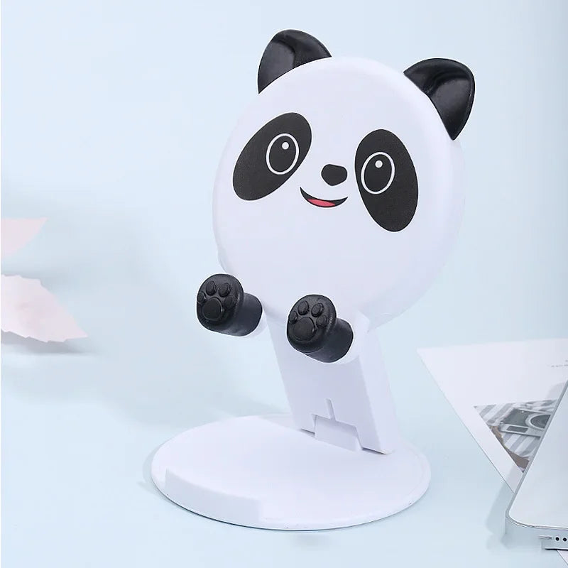 Cute Foldable Phone and Tablet Desktop Holder with Adjustable Lift Bracket