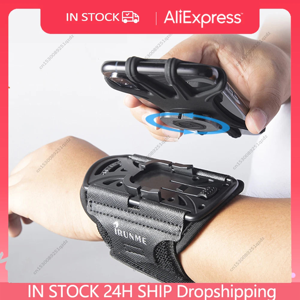 360-Rotatable Running Armband Phone Holder for Workout & Exercise