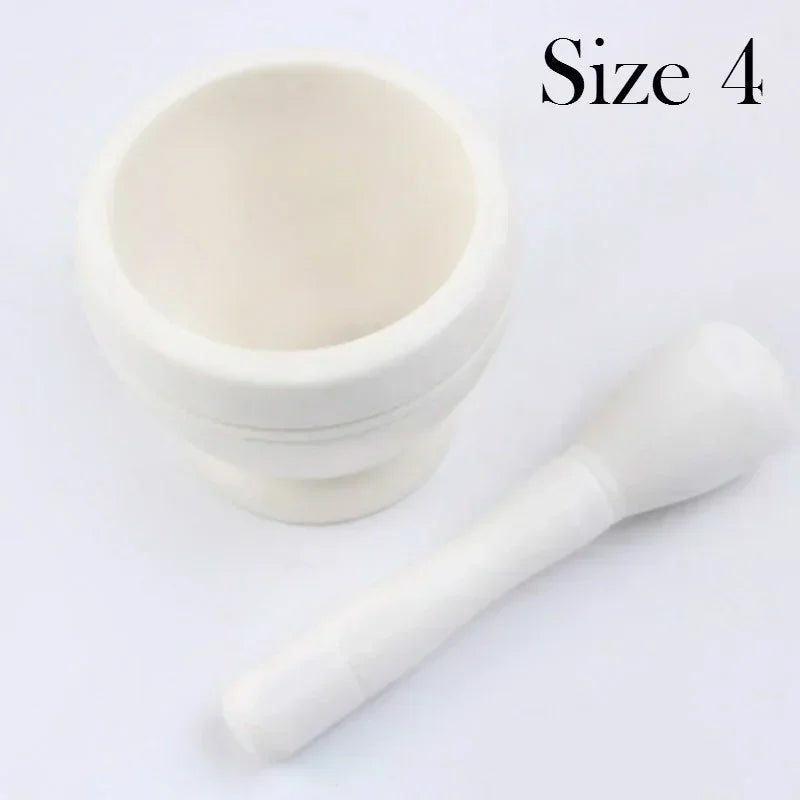 Resin Mortar and Pestle Bowl for Garlic, Herbs and Spice Grinding