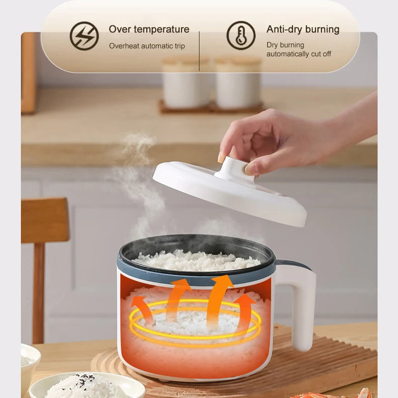 Mini Electric Rice Cooker and Multicooker Steamer