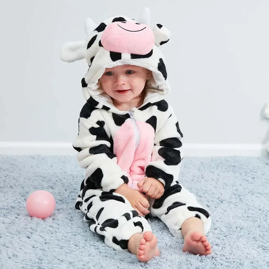 Baby Winter Lion Animal Hooded Romper