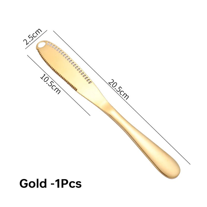 3-in-1 Stainless Steel Butter Knife and Jam Spreader