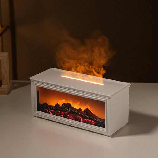Mini Flame Aroma Diffuser - 7-Color Fireplace Humidifier