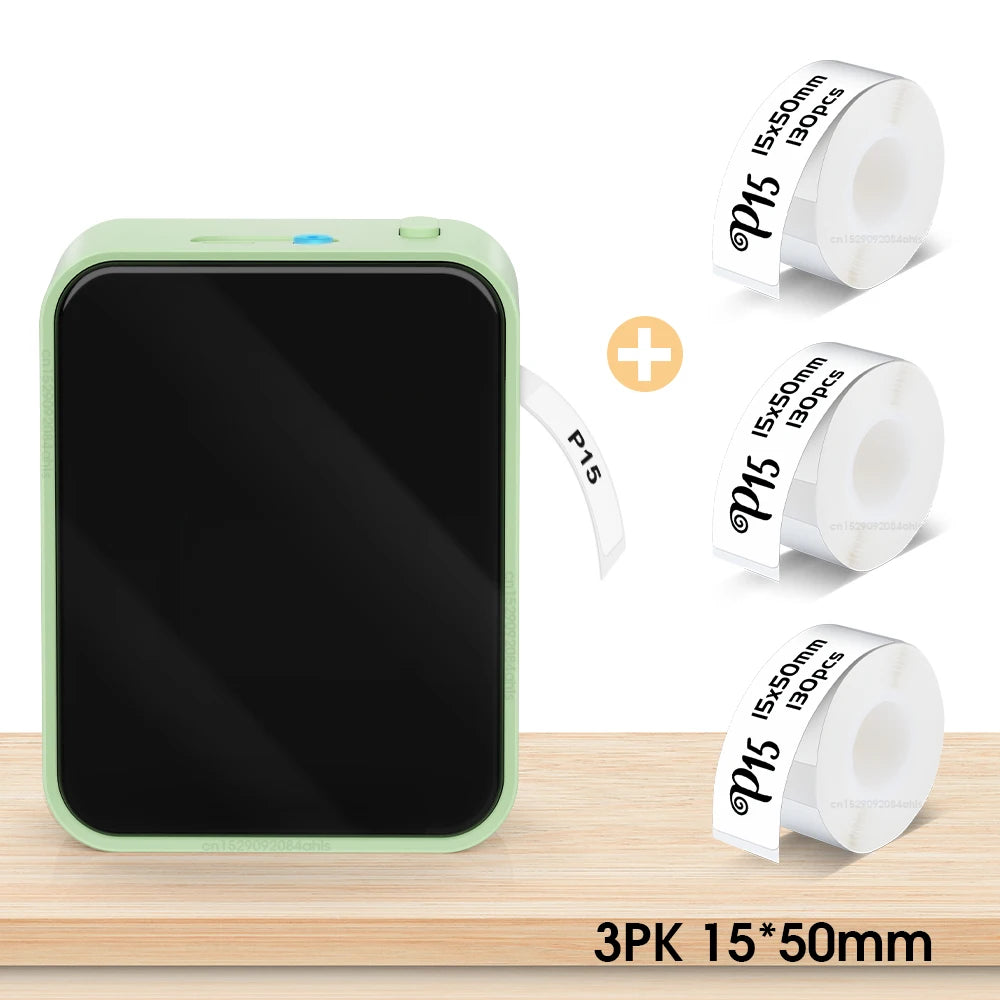 Marklife P15 Portable Bluetooth Thermal Label Printer with Inkless Printing