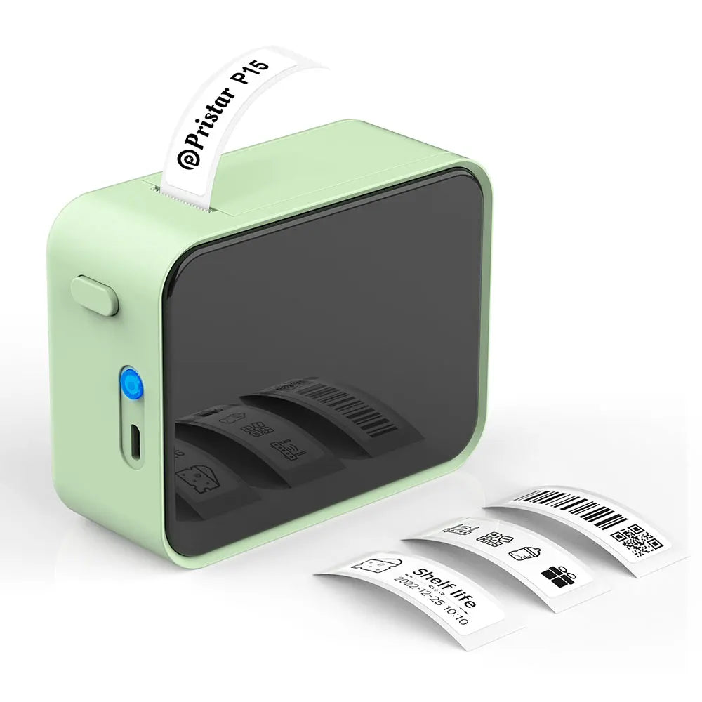 Marklife P15 Portable Bluetooth Thermal Label Printer with Inkless Printing